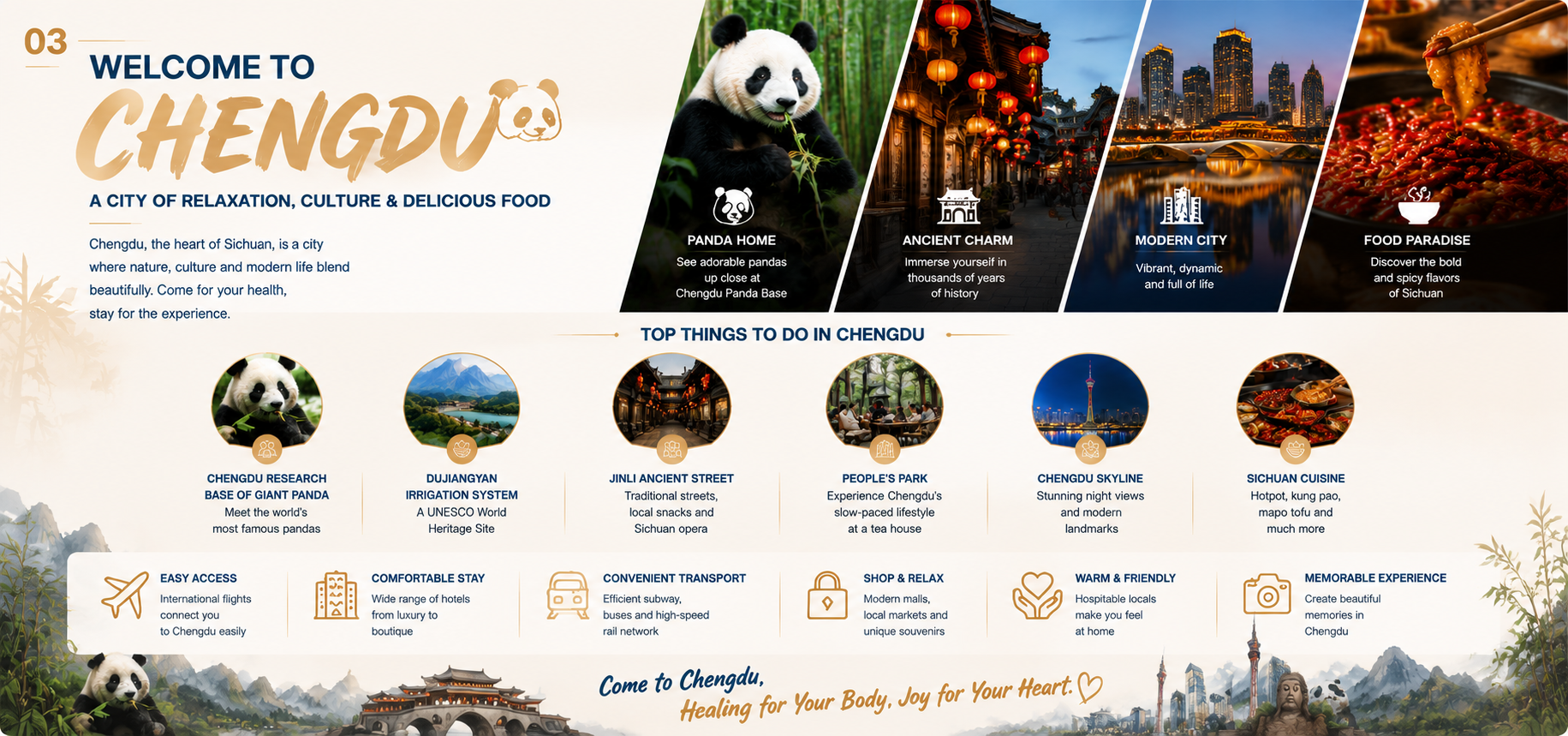 Welcome to Chengdu — a city of relaxation, culture and delicious food